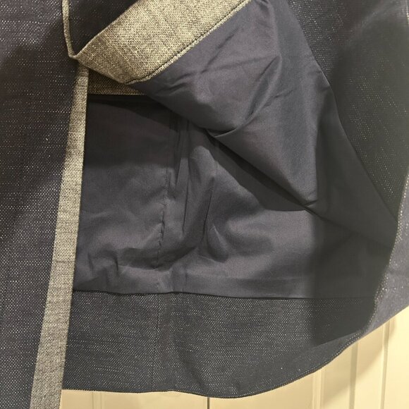 BCBG Maxazria Grayce Blue Dark Midnight Skirt Size 8 - Picture 4 of 7